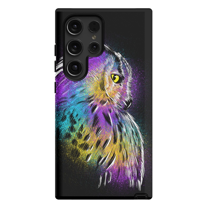 Galaxy S24 Ultra StrongFit Sketch Owl Colorful by Alberto