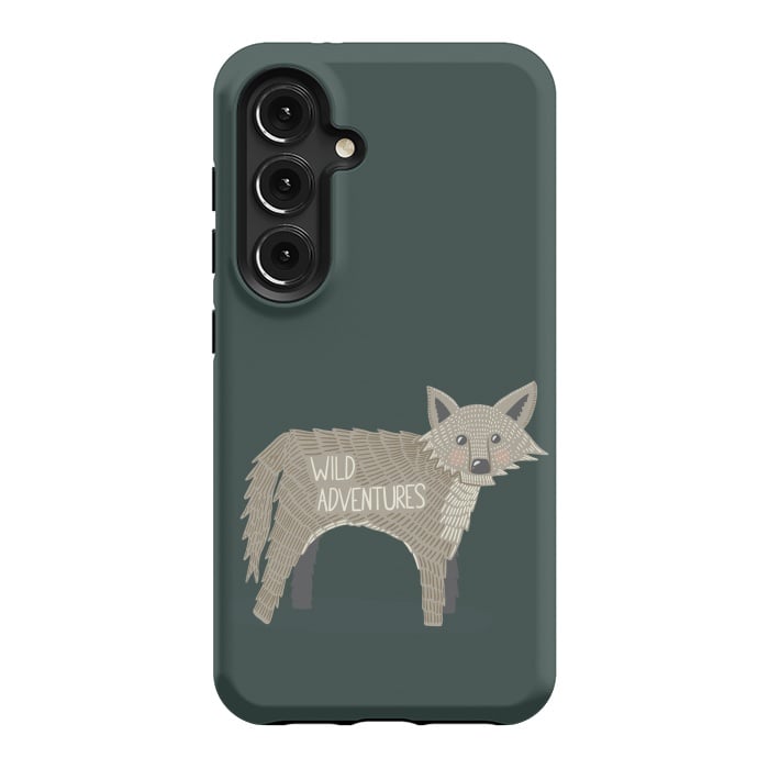 Galaxy S24 StrongFit Wild Adventures Wolf  by Edith May
