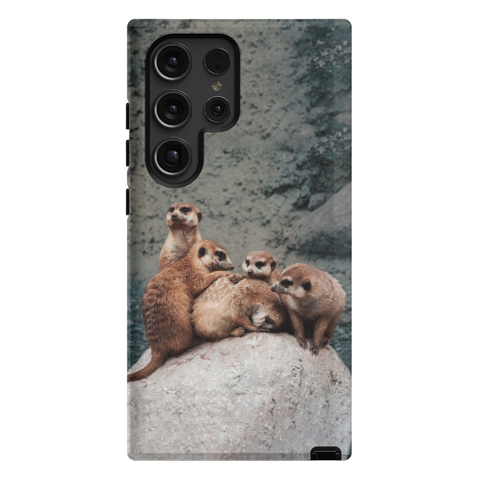 Galaxy S24 Ultra StrongFit Meerkat family by Laura Nagel