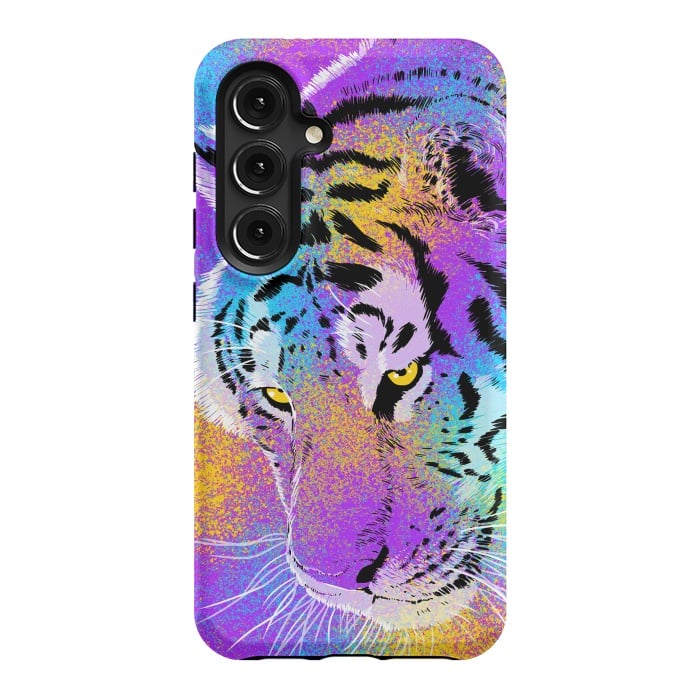 Galaxy S24 StrongFit Colorful Tiger by Alberto