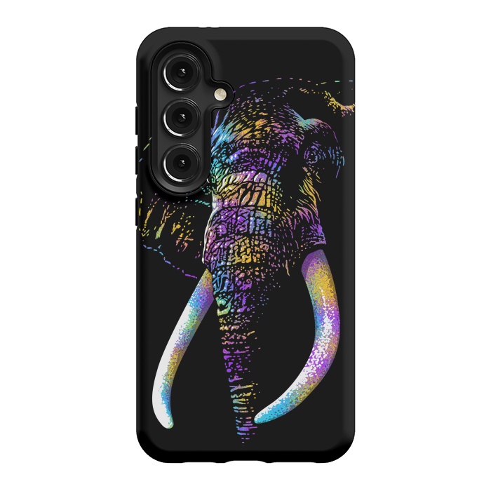 Galaxy S24 StrongFit Colorful Elephant by Alberto