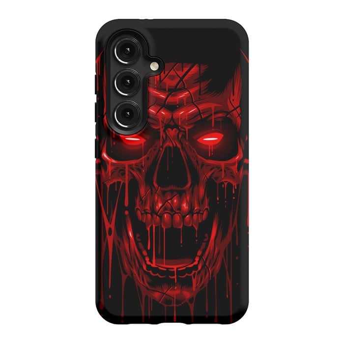 Galaxy S24 StrongFit Blood Skull by Alberto