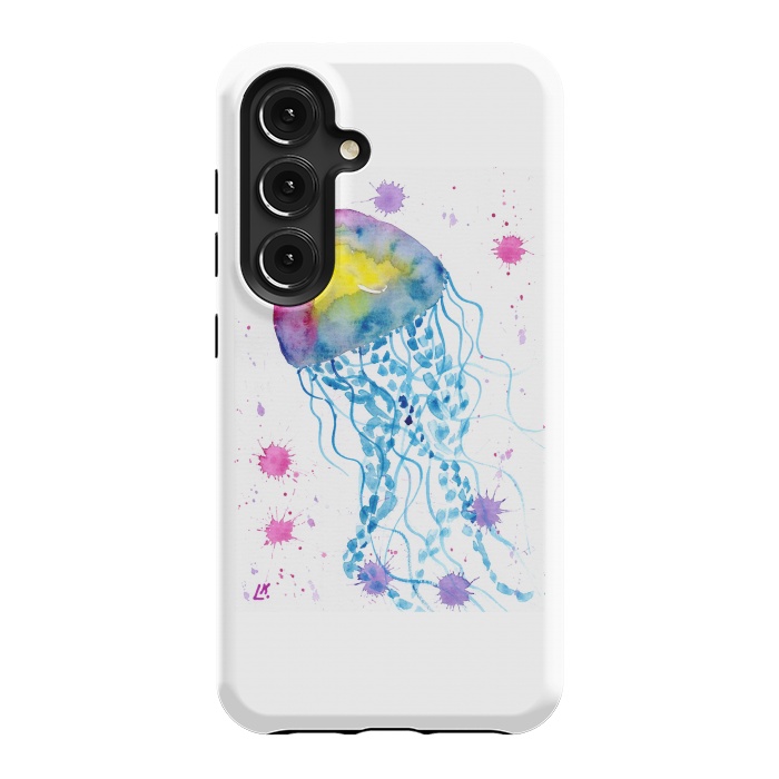 Galaxy S24 StrongFit Jellyfish watercolor 22 by ArtKingdom7