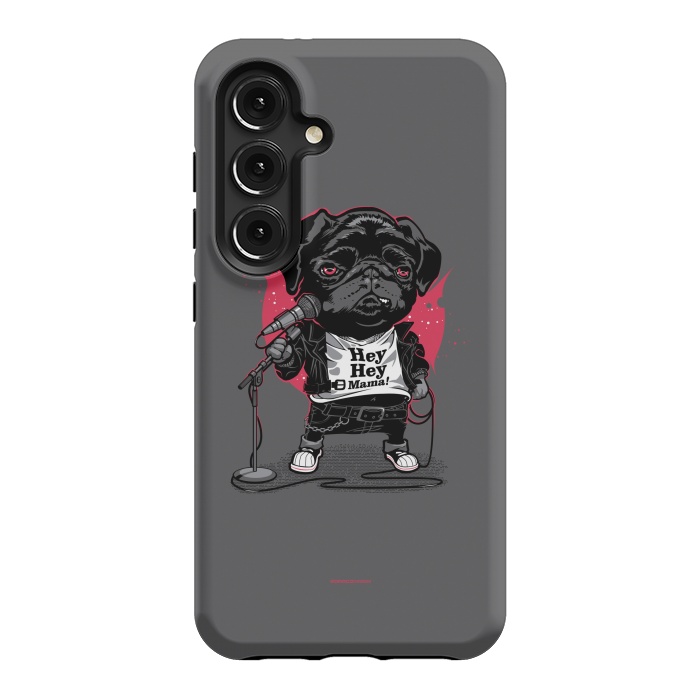 Galaxy S24 StrongFit Black Dog by Draco