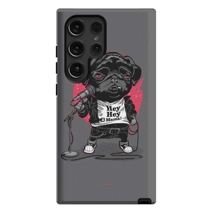 Galaxy S24 Ultra StrongFit Black Dog by Draco