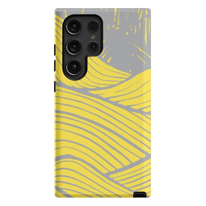 Galaxy S24 Ultra StrongFit The yellow waves by Steve Wade (Swade)