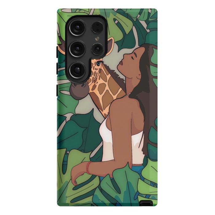 Galaxy S24 Ultra StrongFit The green jungle girl by Steve Wade (Swade)
