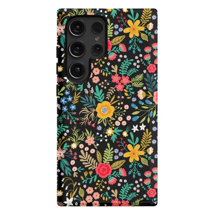 Galaxy S24 Ultra StrongFit Elegant Floral Pattern by ArtsCase