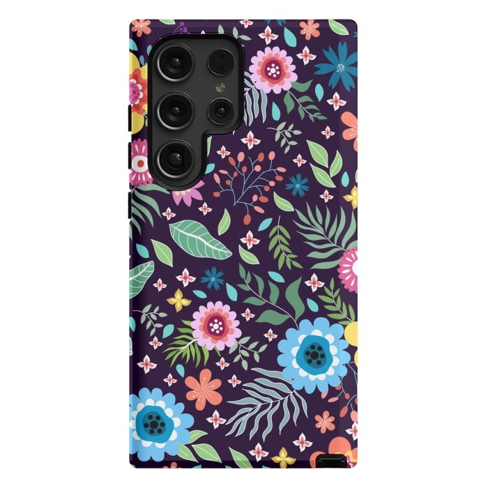 Galaxy S24 Ultra StrongFit Colourful Flowers by ArtsCase