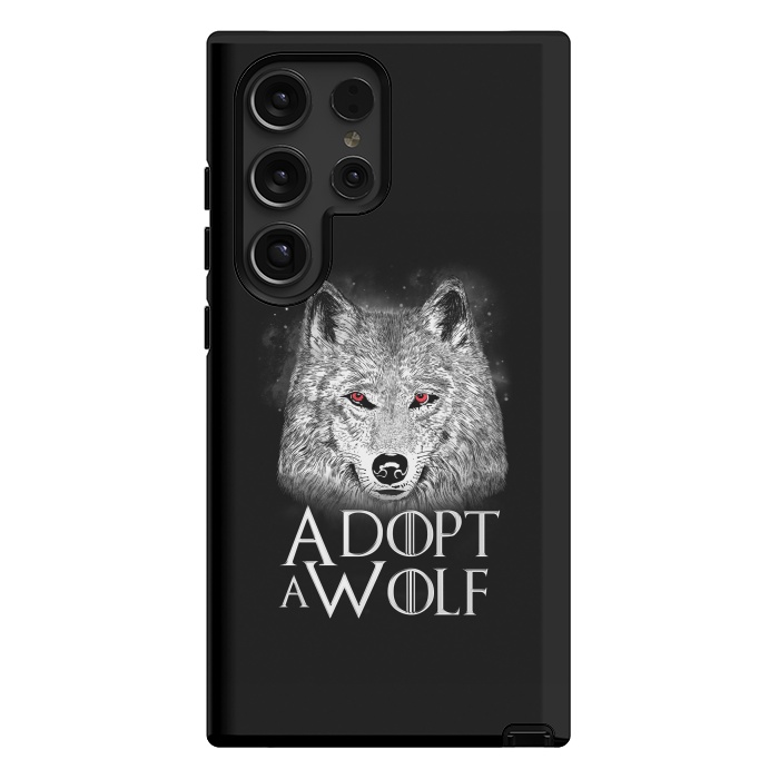 Galaxy S24 Ultra StrongFit Adopt a Wolf by eduely