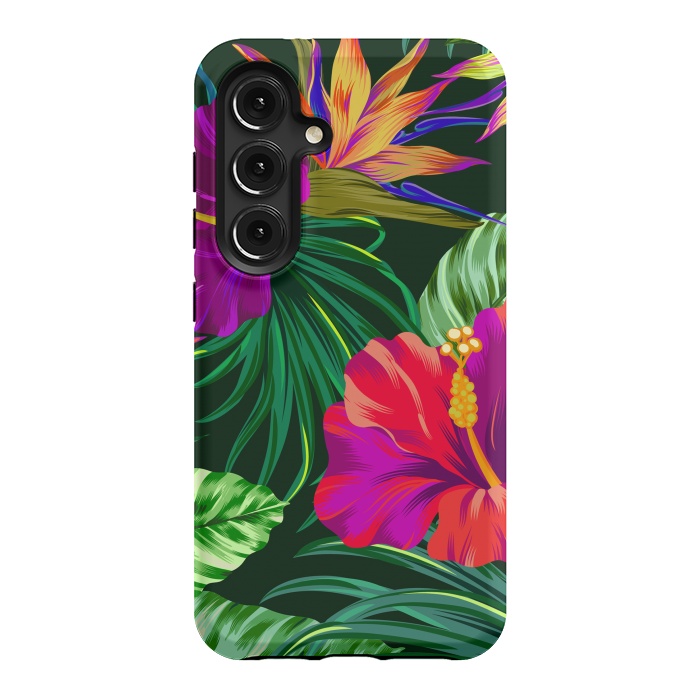 Galaxy S24 StrongFit Cute Tropical Floral Pattern XVI by ArtsCase