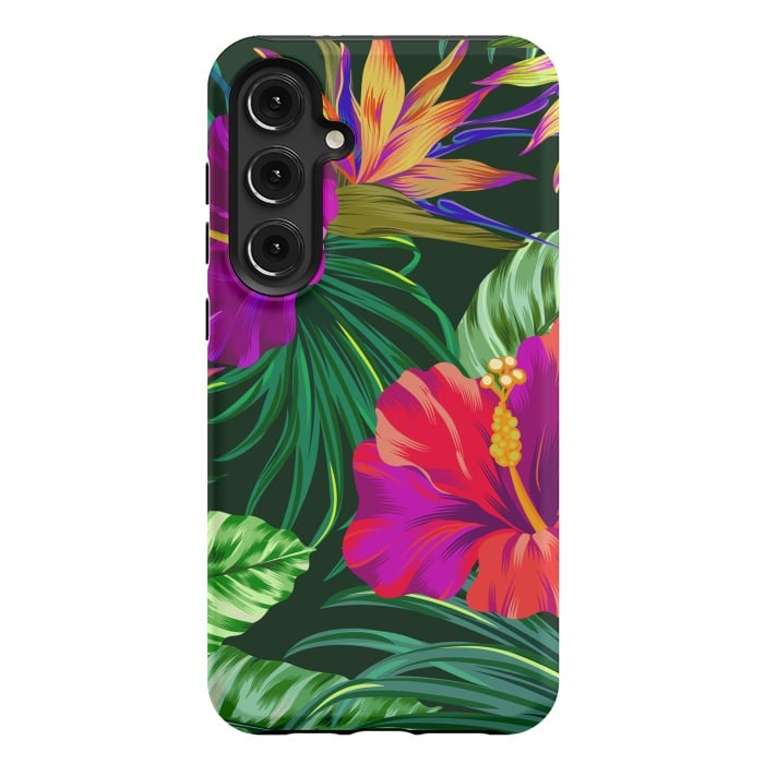 Galaxy S24 Plus StrongFit Cute Tropical Floral Pattern XVI by ArtsCase