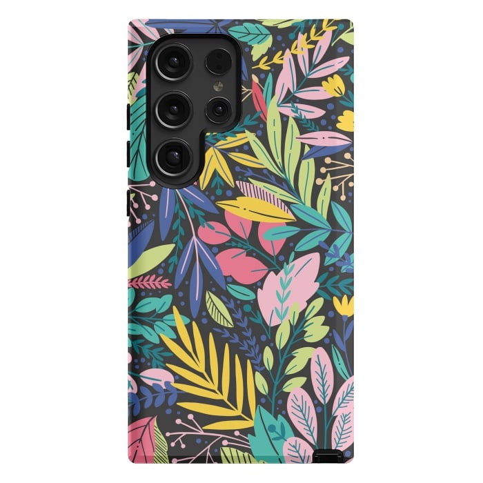Galaxy S24 Ultra StrongFit Tropical Flowers by ArtsCase
