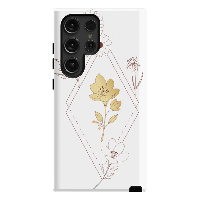Galaxy S24 Ultra StrongFit gold flower  by haroulita