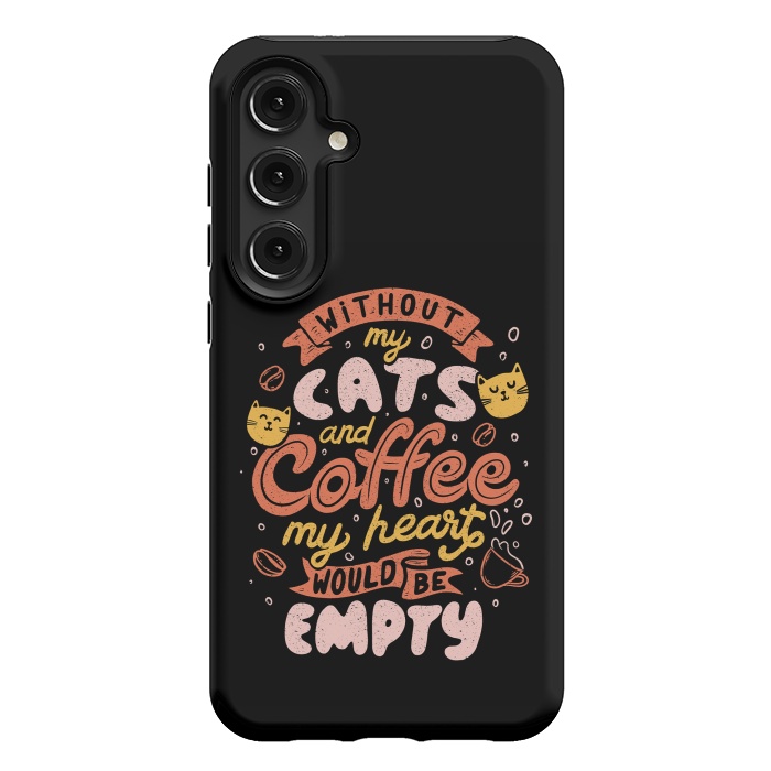 Galaxy S24 Plus StrongFit Cats and Coffee  by eduely
