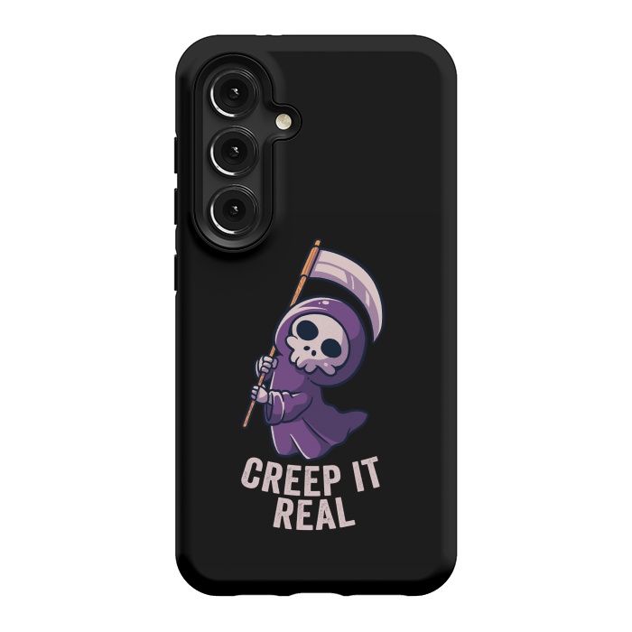 Galaxy S24 StrongFit Creep It Real - Skull by eduely