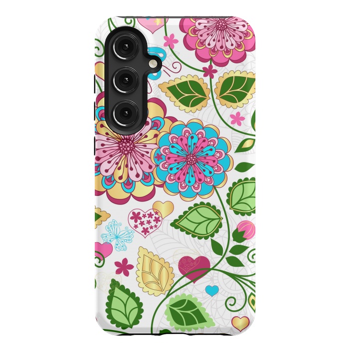 Galaxy S24 Plus StrongFit Design Floral Pattern by ArtsCase