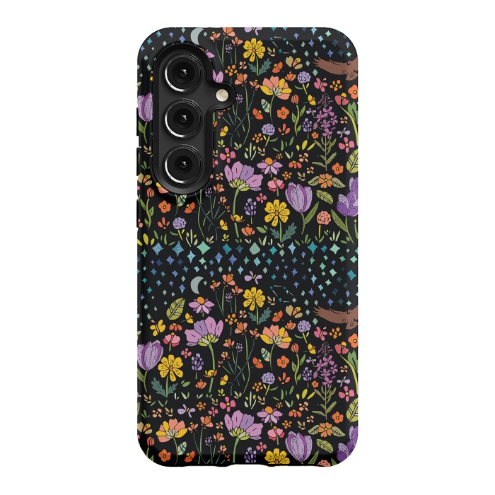 Galaxy S24 StrongFit Whimsical Night Forest by Pom Graphic Design