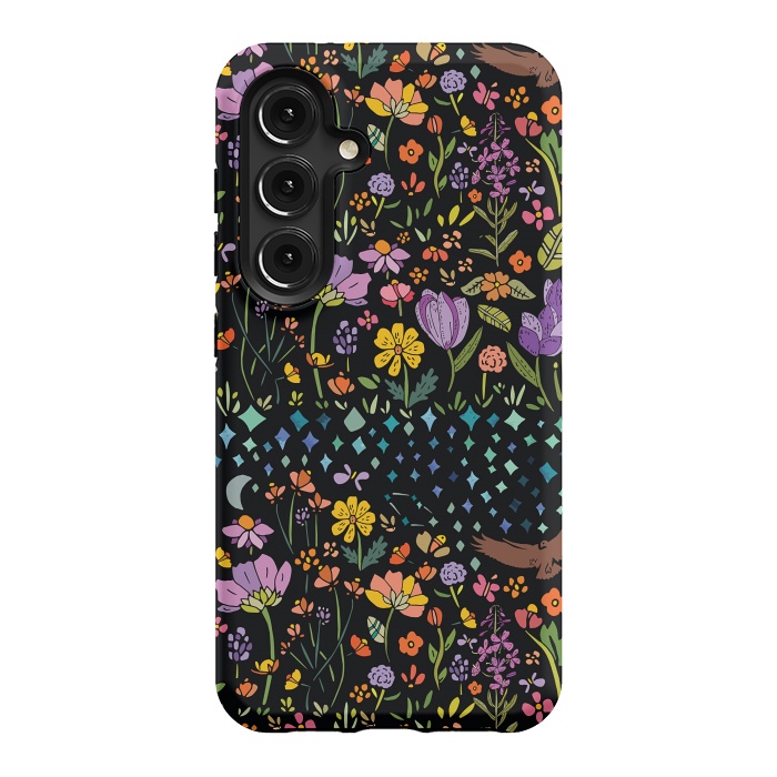 Galaxy S24 StrongFit Whimsical Night Forest II by Pom Graphic Design