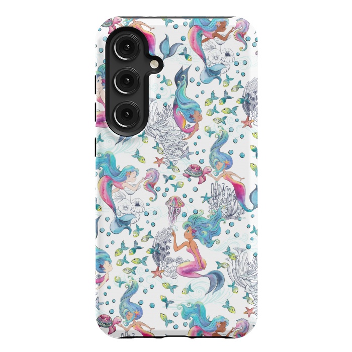Galaxy S24 Plus StrongFit Modern Mermaid Toile by gingerlique
