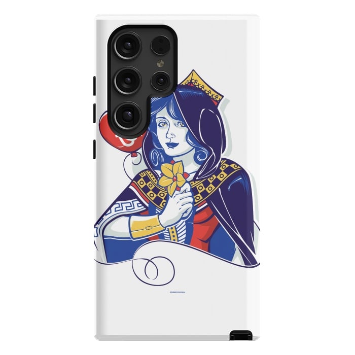 Galaxy S24 Ultra StrongFit Queen of hearts by Draco