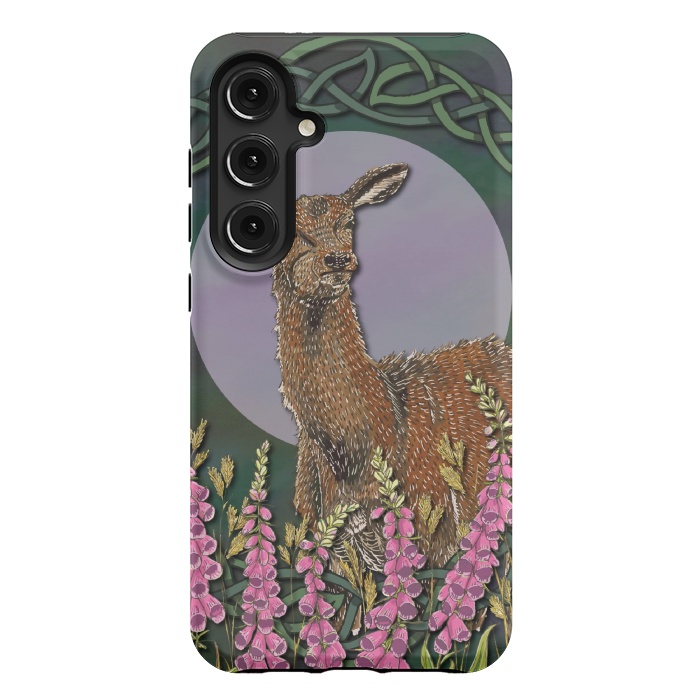 Galaxy S24 Plus StrongFit Woodland Deer Doe by Lotti Brown