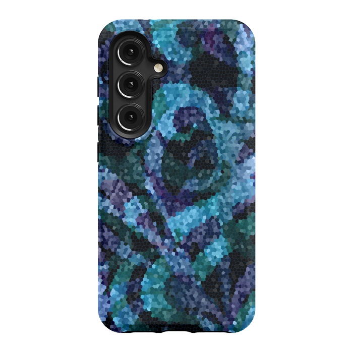 Galaxy S24 StrongFit Mosaic Floral Abstract G21B by Medusa GraphicArt