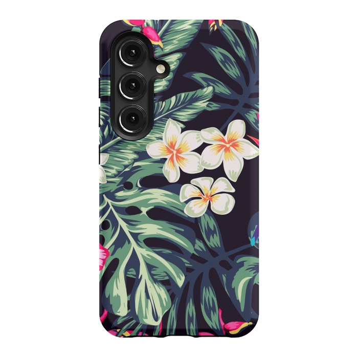 Galaxy S24 StrongFit Tropical Floral Pattern XVII by ArtsCase