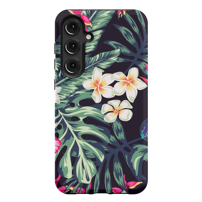 Galaxy S24 Plus StrongFit Tropical Floral Pattern XVII by ArtsCase