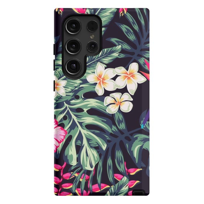 Galaxy S24 Ultra StrongFit Tropical Floral Pattern XVII by ArtsCase
