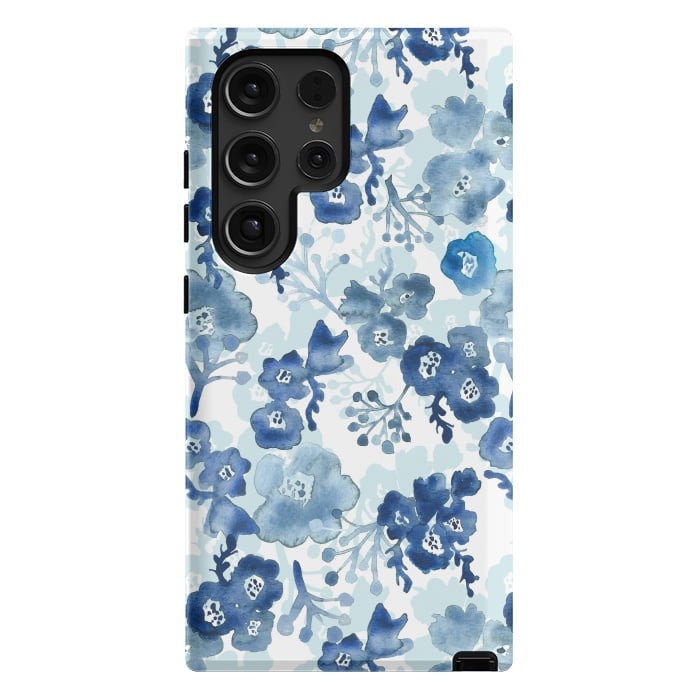 Galaxy S24 Ultra StrongFit Blooms of Ink by Tangerine-Tane