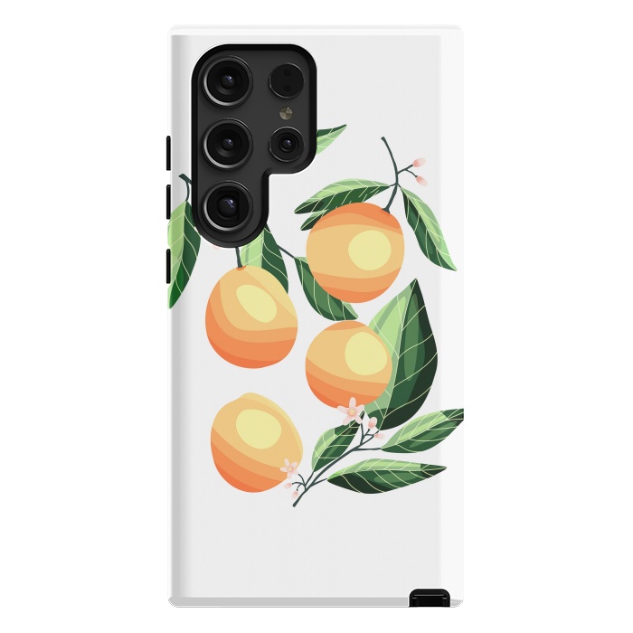 Galaxy S24 Ultra StrongFit Peaches on white by Jelena Obradovic