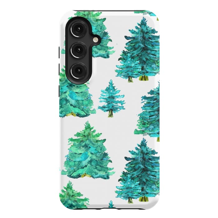 Galaxy S24 Plus StrongFit christmas winter trees by haroulita