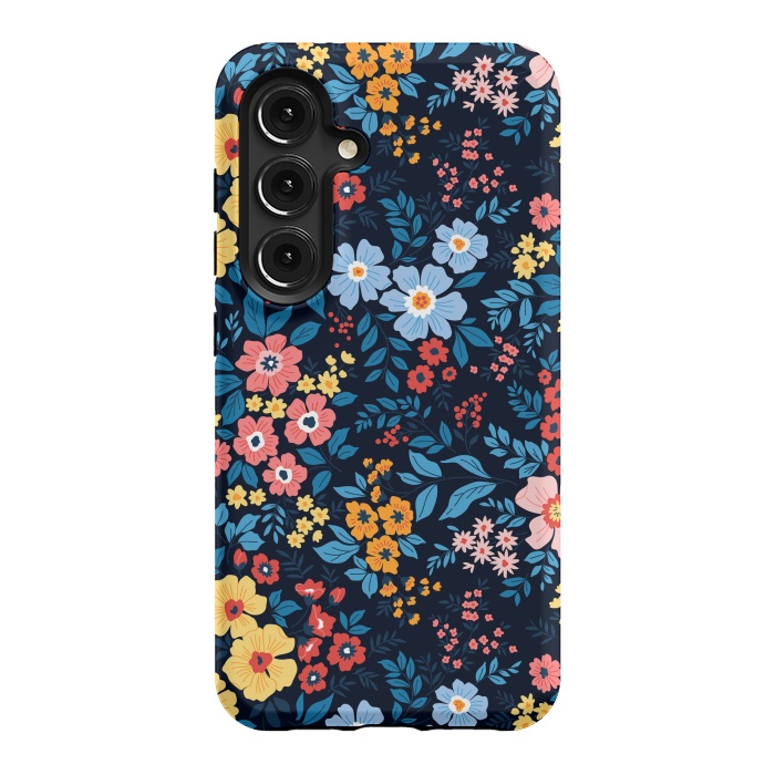 Galaxy S24 StrongFit Flowers in the Darkness by ArtsCase