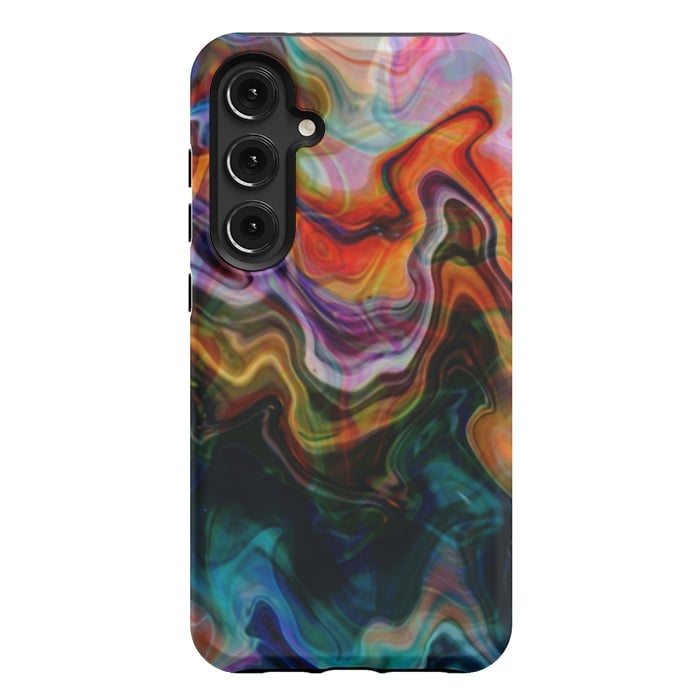 Galaxy S24 Plus StrongFit Digitalart Abstract Marbling G596 by Medusa GraphicArt