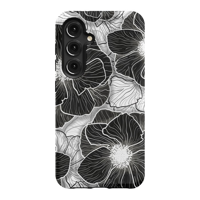 Galaxy S24 StrongFit Anemones Wildflower Illustration G599 by Medusa GraphicArt