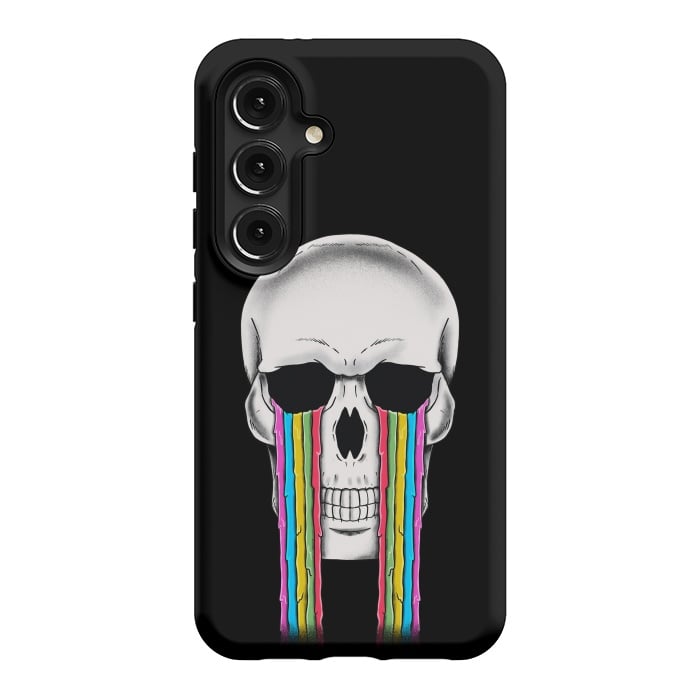 Galaxy S24 StrongFit Skull Crying by Coffee Man