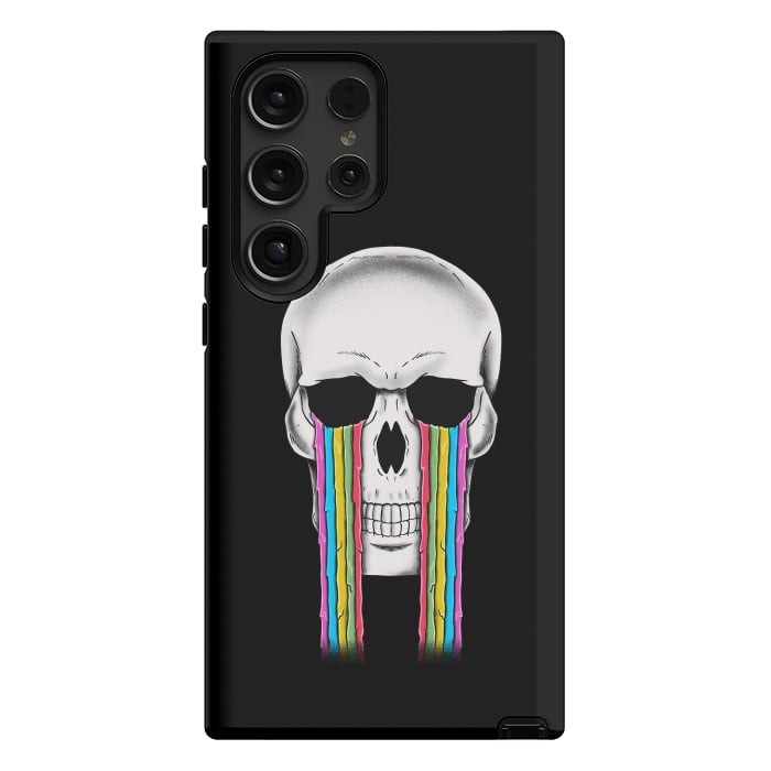 Galaxy S24 Ultra StrongFit Skull Crying by Coffee Man