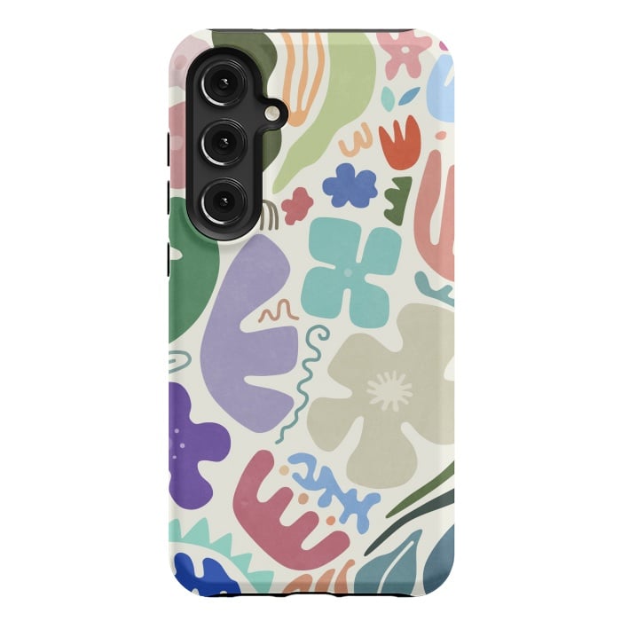 Galaxy S24 Plus StrongFit Floral Shapes by amini54