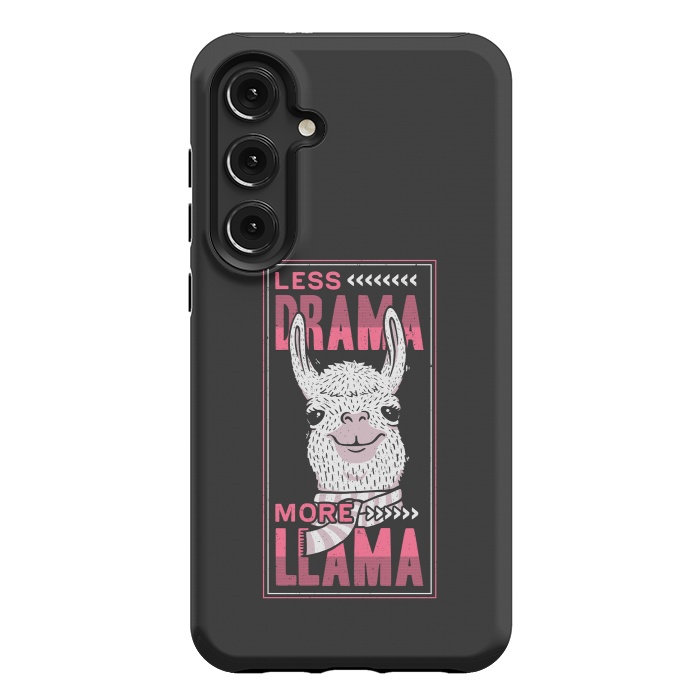 Galaxy S24 Plus StrongFit Less Drama More Llama by eduely