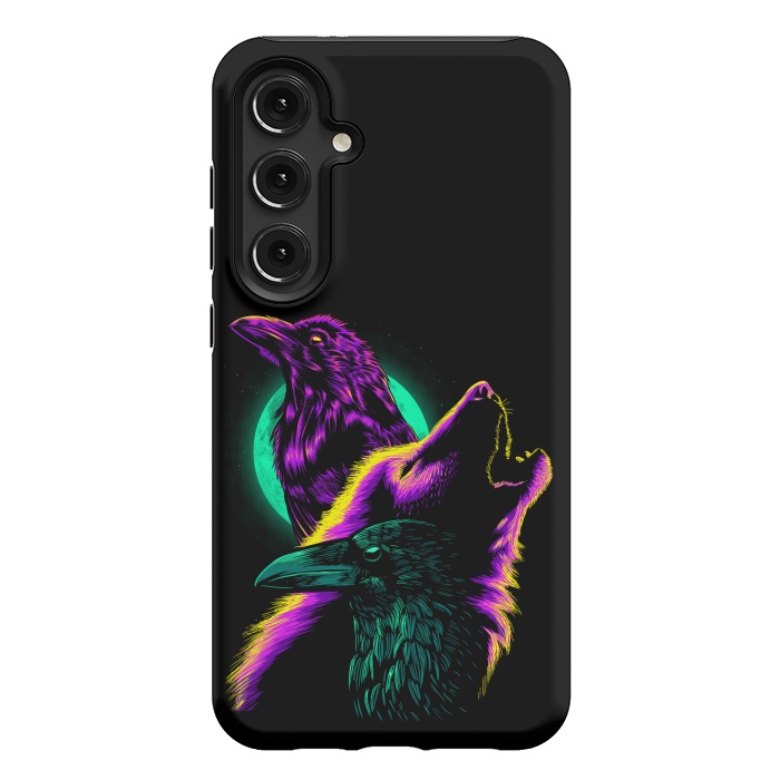 Galaxy S24 Plus StrongFit Raven and wolf by Alberto