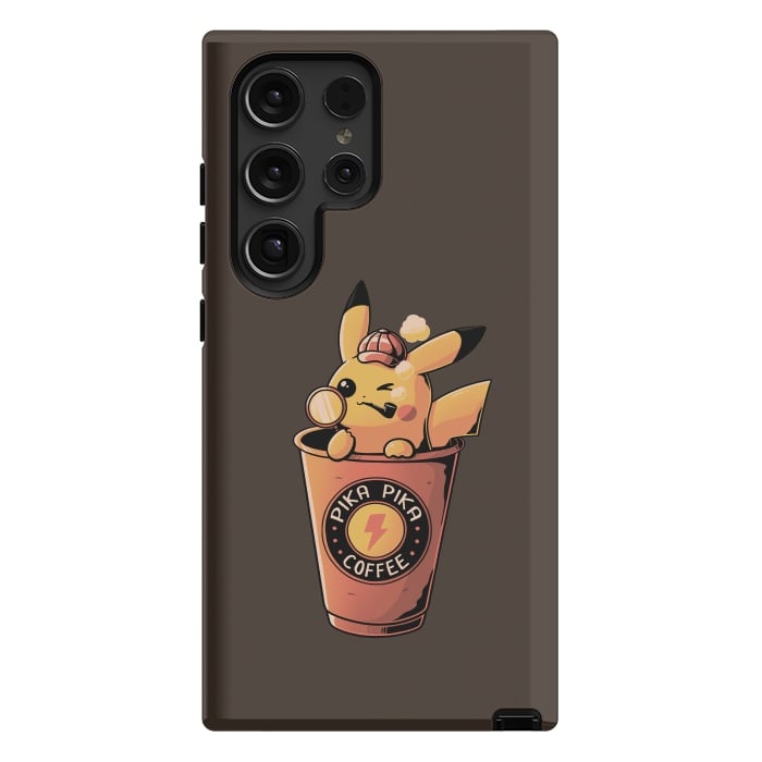 Galaxy S24 Ultra StrongFit Pika Pika Coffee by eduely