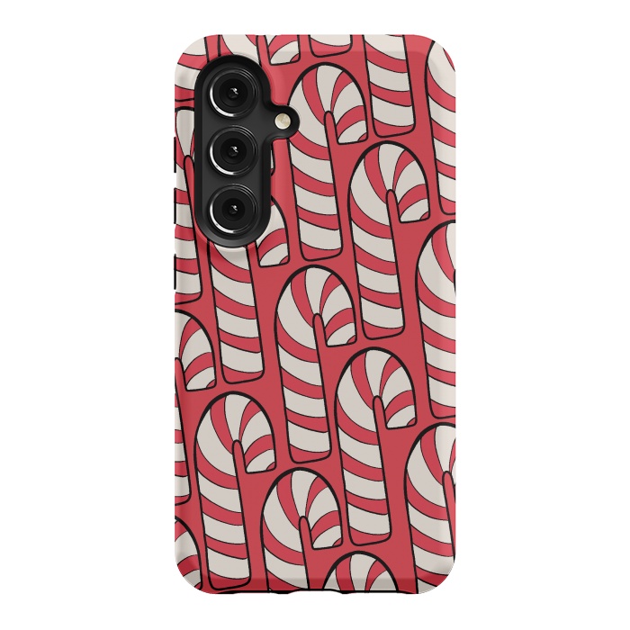 Galaxy S24 StrongFit The red candy canes by Steve Wade (Swade)
