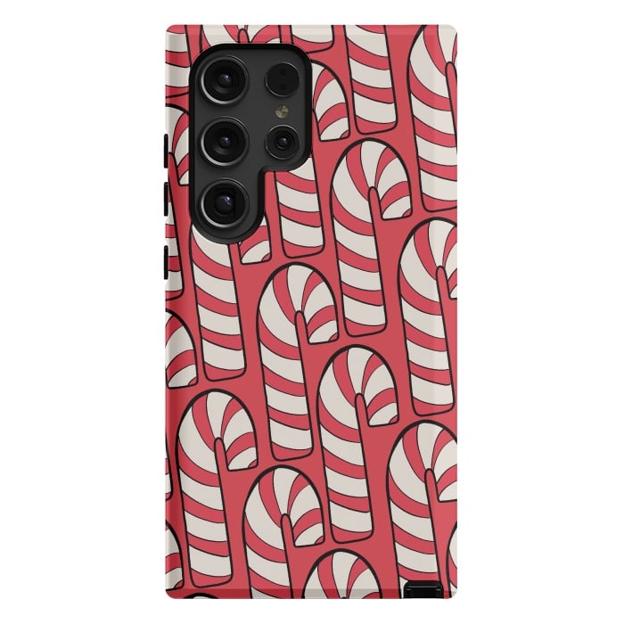 Galaxy S24 Ultra StrongFit The red candy canes by Steve Wade (Swade)