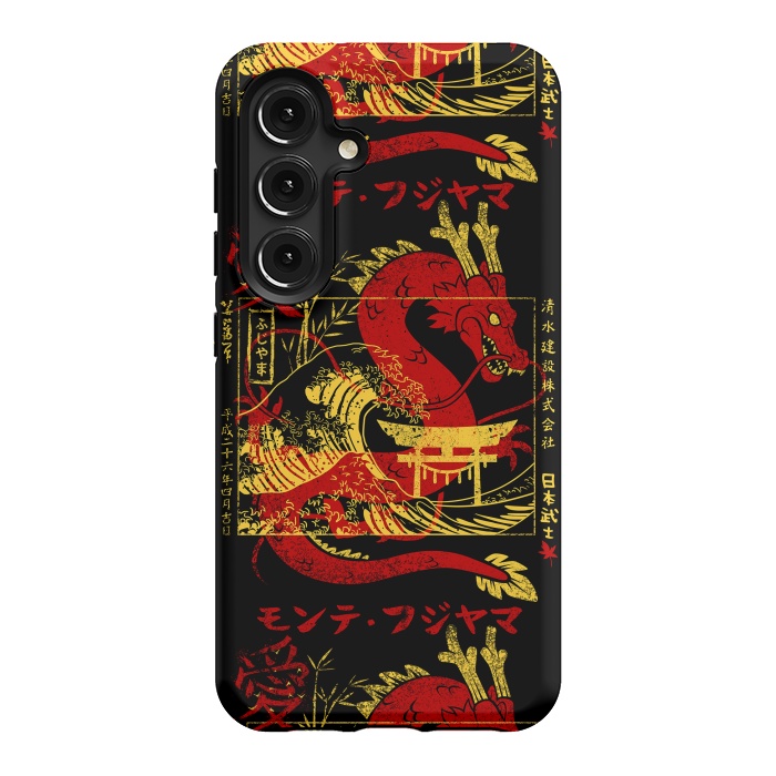 Galaxy S24 StrongFit Red chinese dragon gold by Alberto