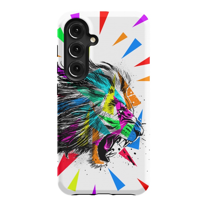 Galaxy S24 StrongFit Sketch lion triangle by Alberto
