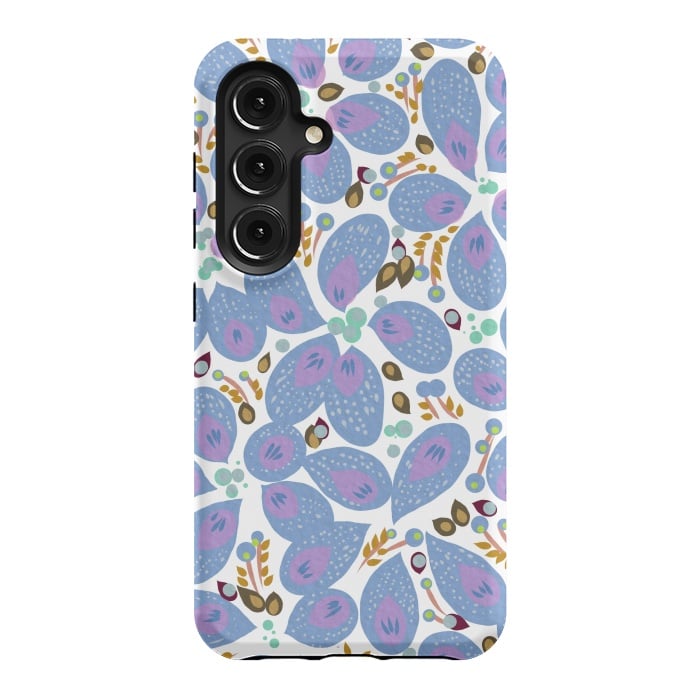 Galaxy S24 StrongFit Paisley Blue by Josie