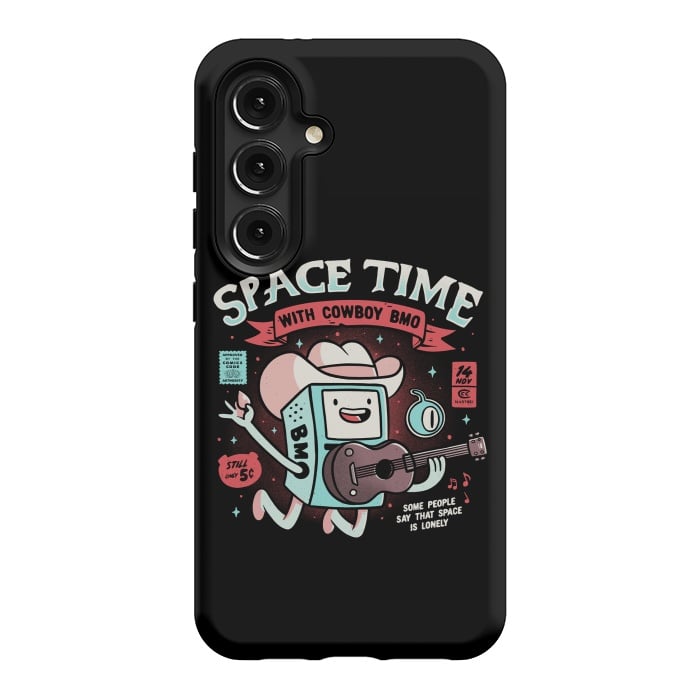 Galaxy S24 StrongFit Space Time Cool Robot Cowboy Gift by eduely