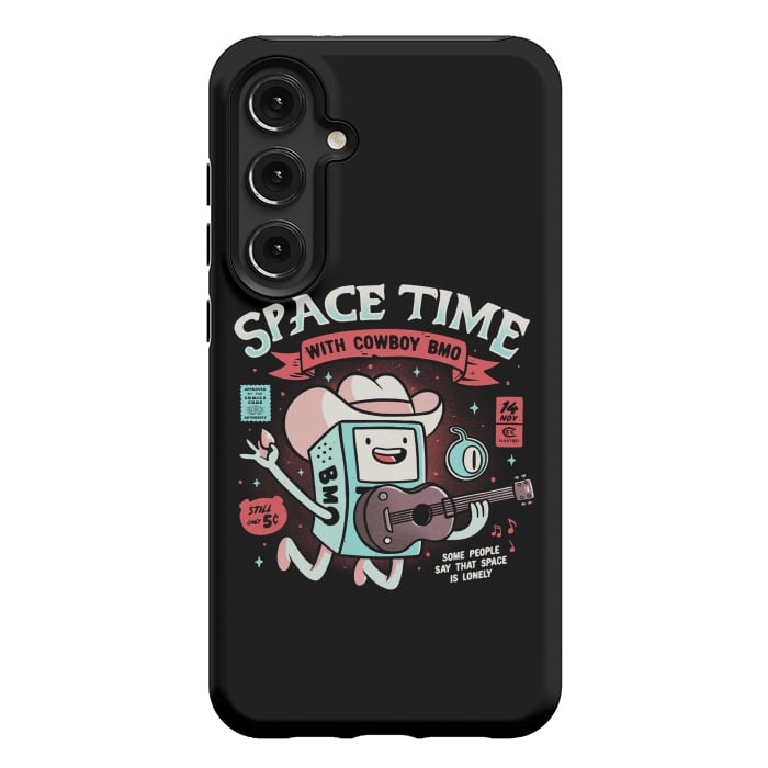 Galaxy S24 Plus StrongFit Space Time Cool Robot Cowboy Gift by eduely