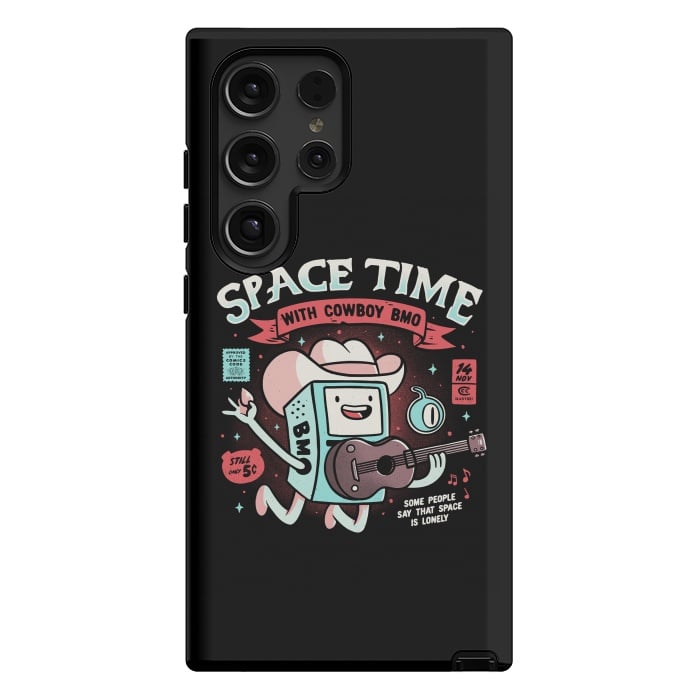 Galaxy S24 Ultra StrongFit Space Time Cool Robot Cowboy Gift by eduely